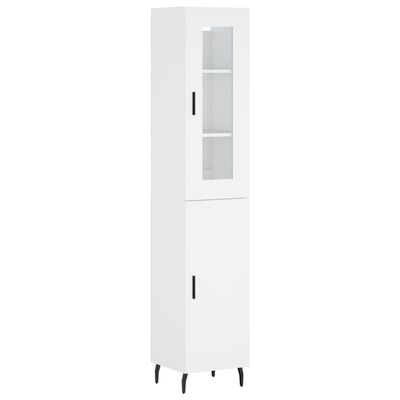 vidaXL Skříň highboard bílá 34,5 x 34 x 180 cm kompozitní dřevo