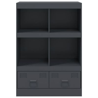 vidaXL Highboard antracitový 67 x 39 x 95 cm ocel