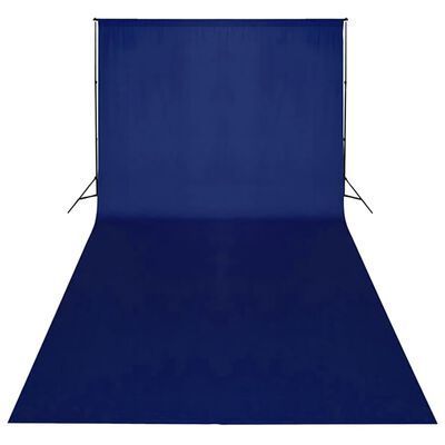 vidaXL Pozadí pro klíčování bavlna modré 600 x 300 cm