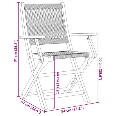 vidaXL 3dílný bistro set šedý polypropylen a masivní dřevo