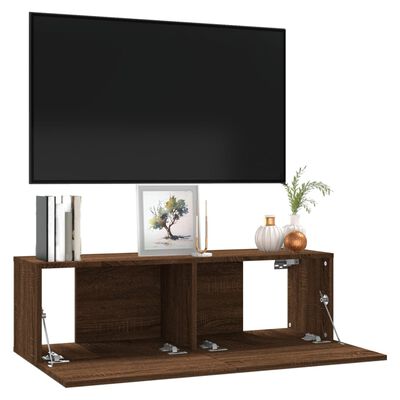 vidaXL TV skříňka hnědý dub 100 x 30 x 30 cm kompozitní dřevo