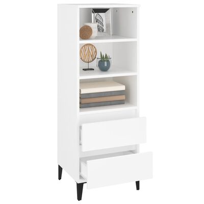 vidaXL Skříň highboard bílá 40 x 36 x 110 cm kompozitní dřevo