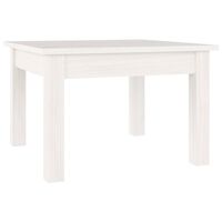 vidaXL Konferenční stolek bílý 45 x 45 x 30 cm masivní borové dřevo