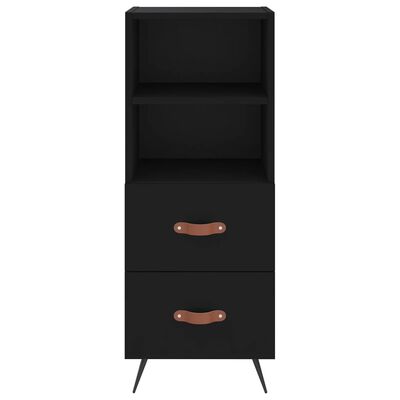 vidaXL Skříň highboard černá 34,5 x 34 x 180 cm kompozitní dřevo