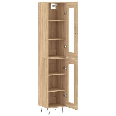 vidaXL Skříň highboard dub sonoma 34,5 x 34 x 180 cm kompozitní dřevo