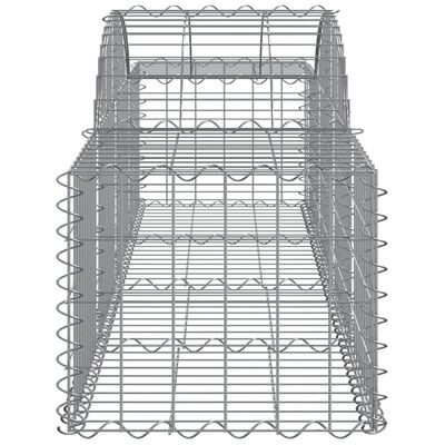 vidaXL Klenuté gabionové koše 5 ks 200x50x40/60 cm pozinkované železo