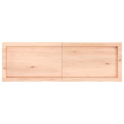 vidaXL Stolní deska 120x40x(2-6) cm neošetřený masivní dubové dřevo