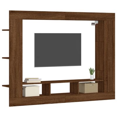 vidaXL TV skříňka hnědý dub 152 x 22 x 113 cm kompozitní dřevo