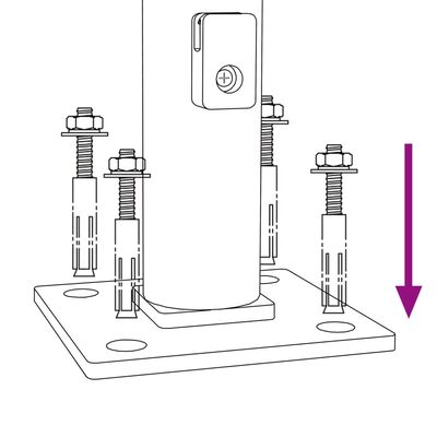 vidaXL Drátěné pletivo s přírubami antracitové 1,8 x 25 m