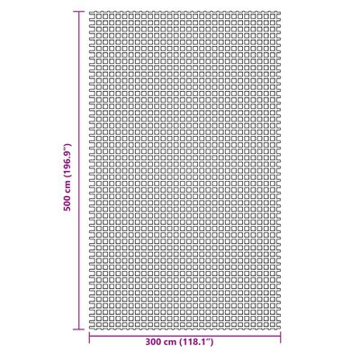 vidaXL Kempingová podložka zelená 5 x 3 m