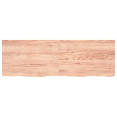 vidaXL Koupelnová deska hnědá 180x60x(2-6) cm ošetřený masivní dřevo