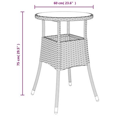 vidaXL 5dílný zahradní bistro set s poduškami černý polyratan