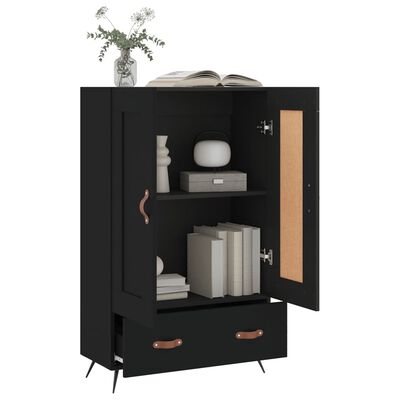 vidaXL Skříň highboard černá 69,5 x 31 x 115 cm kompozitní dřevo