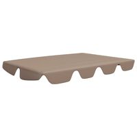 vidaXL Náhradní stříška na zahradní houpačku taupe 150/130 x 105/70 cm