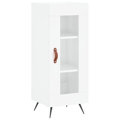 vidaXL Skříň highboard bílá s vysokým leskem 34,5x34x180 cm kompozit