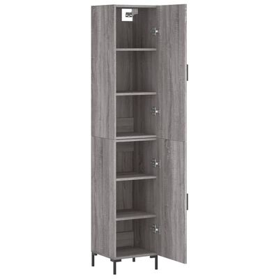 vidaXL Skříň highboard šedá sonoma 34,5 x 34 x 180 cm kompozitní dřevo