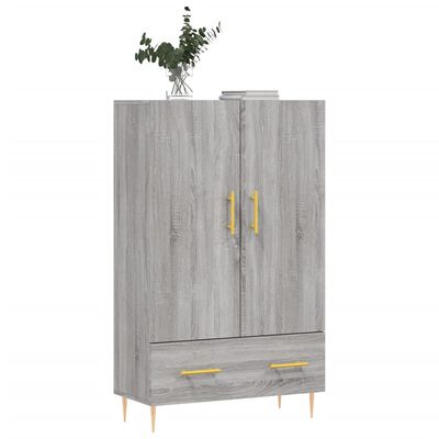 vidaXL Skříň highboard šedá sonoma 69,5 x 31 x 115 cm kompozitní dřevo