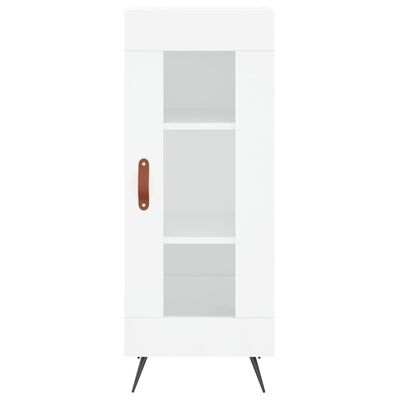 vidaXL Skříň highboard bílá s vysokým leskem 34,5x34x180 cm kompozit