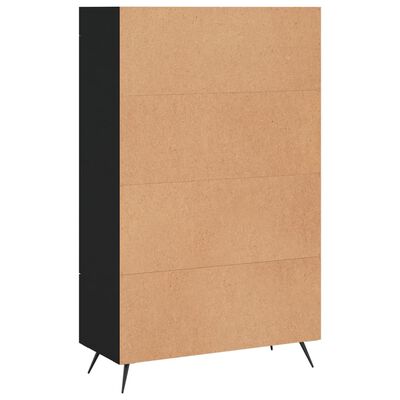 vidaXL Skříň highboard černá 69,5 x 31 x 115 cm kompozitní dřevo