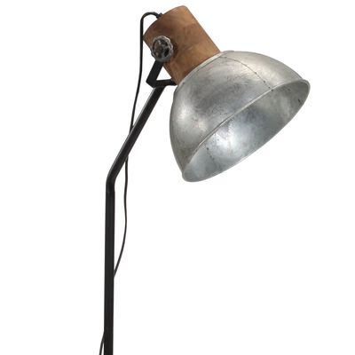 vidaXL Stojací lampa 25 W vintage stříbrná 30 x 30 x 100–150 cm E27
