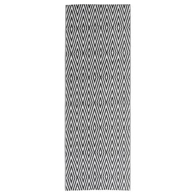 vidaXL Venkovní koberec černý 80 x 250 cm PP