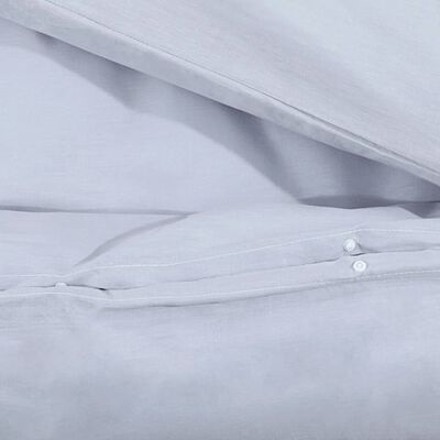 vidaXL Sada ložního prádla šedá 155 x 220 cm lehké mikrovlákno
