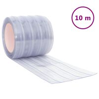 vidaXL Závěs do dveří průhledný 200 mm x 1,6 mm 10 m PVC