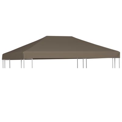 vidaXL Střecha na altán 310 g/m² 3 x 3 m barva taupe