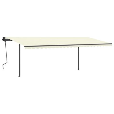 vidaXL Sada sloupků pro markýzu antracitová 600 x 245 cm železo