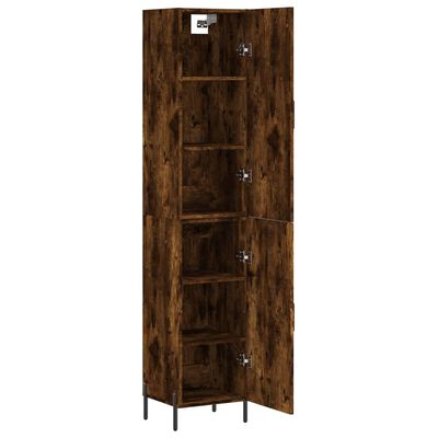 vidaXL Skříň highboard kouřový dub 34,5 x 34 x 180 cm kompozitní dřevo