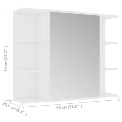 vidaXL 4dílná koupelnová sestava bílá kompozitní dřevo
