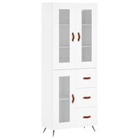 vidaXL Skříň highboard bílá 69,5 x 34 x 180 cm kompozitní dřevo