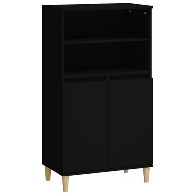 vidaXL Skříň highboard černá 60 x 36 x 110 cm kompozitní dřevo