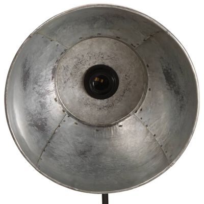 vidaXL Stojací lampa 25 W vintage stříbrná 150 cm E27