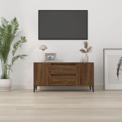 vidaXL TV skříňka hnědý dub 102x44,5x50 cm kompozitní dřevo