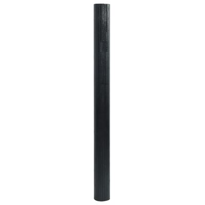 vidaXL Koberec obdélníkový černý 100 x 100 cm bambus