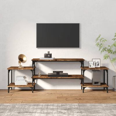 vidaXL TV skříňka kouřový dub 157 x 35 x 52 cm kompozitní dřevo