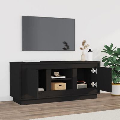 vidaXL TV skříňka černá 102 x 35 x 45 cm kompozitní dřevo