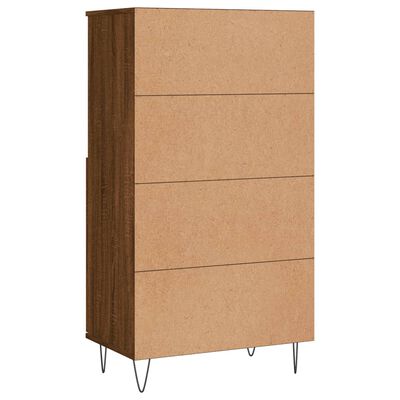 vidaXL Skříň highboard hnědý dub 60 x 36 x 110 cm kompozitní dřevo