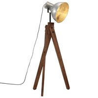 vidaXL Stojací lampa 25 W vintage stříbrná 45 x 45 x 120 cm E27