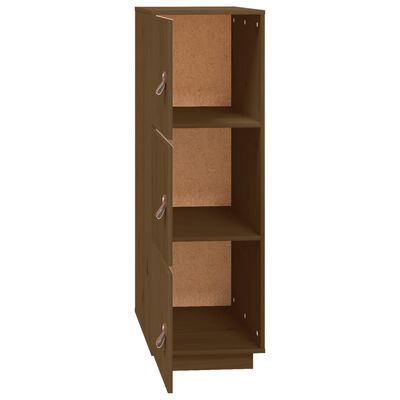 vidaXL Skříň highboard medově hnědá 34x40x108,5 cm masivní borovice