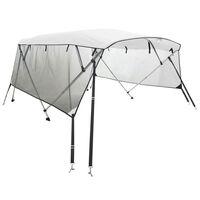 vidaXL Bimini stříška se 4 oblouky a bočnicemi 243x(170–182)x137 cm