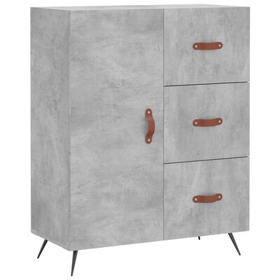 vidaXL Skříň highboard betonově šedá 69,5x34x180 cm kompozitní dřevo