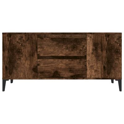 vidaXL TV skříňka kouřový dub 102x44,5x50 cm kompozitní dřevo