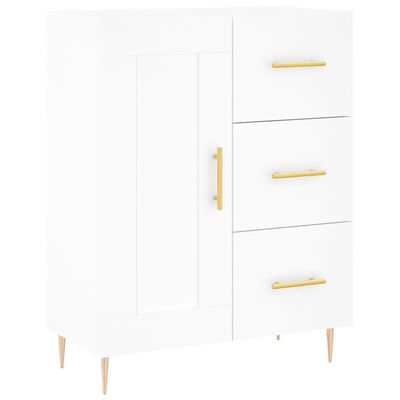 vidaXL Skříň highboard bílá 69,5 x 34 x 180 cm kompozitní dřevo