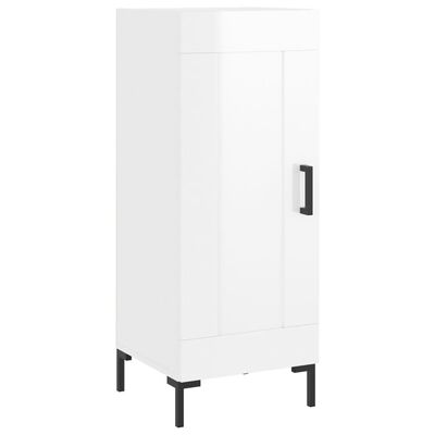 vidaXL Skříň highboard bílá s vysokým leskem 34,5x34x180 cm kompozit