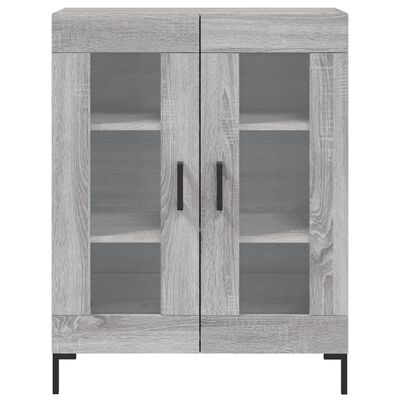 vidaXL Skříň highboard šedá sonoma 69,5 x 34 x 180 cm kompozitní dřevo