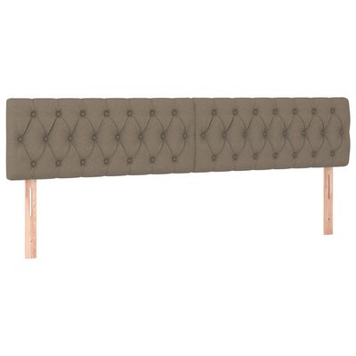 vidaXL Box spring postel s matrací a LED taupe 120x190 cm textil