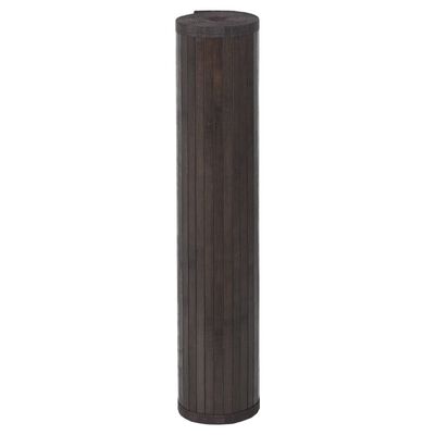 vidaXL Koberec čtvercový tmavě hnědý 100 x 100 cm bambus