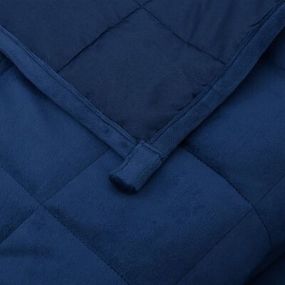 vidaXL Zátěžová deka modrá 200 x 220 cm 9 kg textil
